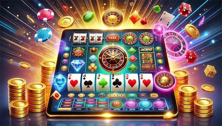 Layar permainan Lucky Neko di buaya89 menampilkan gulungan slot dengan simbol kucing keberuntungan